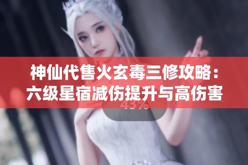 神仙代售火玄毒三修攻略：六级星宿减伤提升与高伤害解析