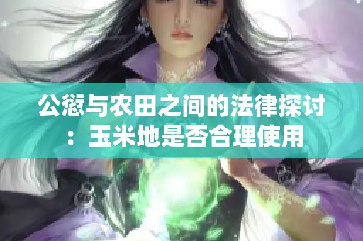 公愆与农田之间的法律探讨：玉米地是否合理使用