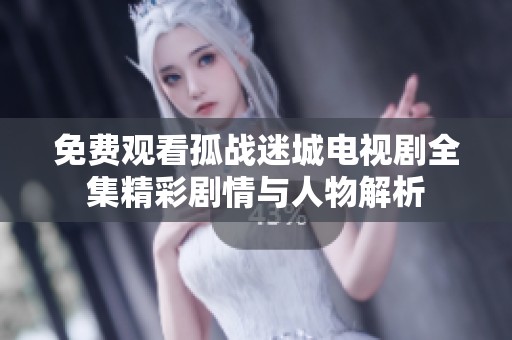 免费观看孤战迷城电视剧全集精彩剧情与人物解析