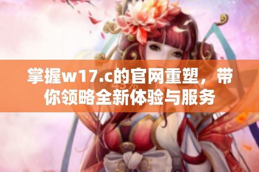 掌握w17.c的官网重塑，带你领略全新体验与服务
