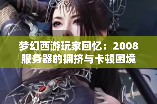 梦幻西游玩家回忆：2008服务器的拥挤与卡顿困境