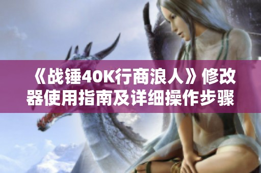 《战锤40K行商浪人》修改器使用指南及详细操作步骤解析
