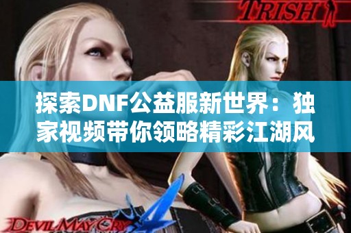探索DNF公益服新世界：独家视频带你领略精彩江湖风情