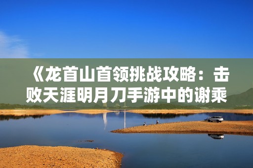 《龙首山首领挑战攻略：击败天涯明月刀手游中的谢乘风》