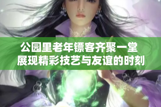 公园里老年镖客齐聚一堂 展现精彩技艺与友谊的时刻