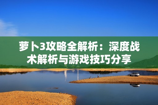 萝卜3攻略全解析：深度战术解析与游戏技巧分享