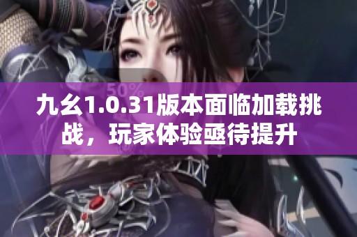 九幺1.0.31版本面临加载挑战，玩家体验亟待提升