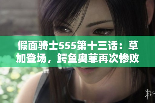 假面骑士555第十三话：草加登场，鳄鱼奥菲再次惨败于沙滩之战