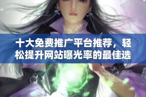 十大免费推广平台推荐，轻松提升网站曝光率的最佳选择
