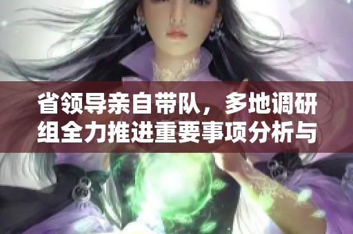 省领导亲自带队，多地调研组全力推进重要事项分析与落实