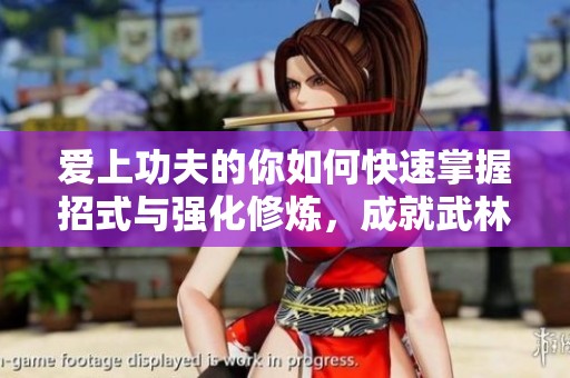 爱上功夫的你如何快速掌握招式与强化修炼，成就武林新传奇