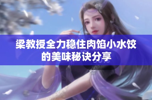 梁教授全力稳住肉馅小水饺的美味秘诀分享