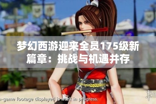 梦幻西游迎来全员175级新篇章：挑战与机遇并存