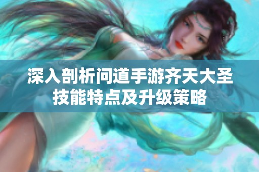 深入剖析问道手游齐天大圣技能特点及升级策略