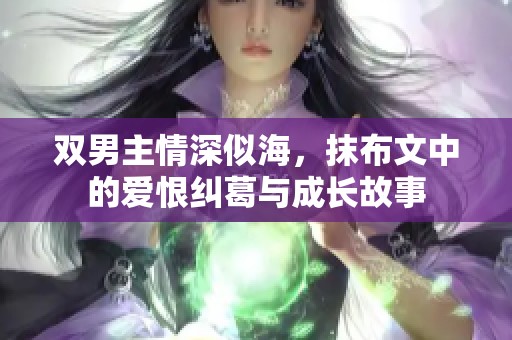 双男主情深似海，抹布文中的爱恨纠葛与成长故事