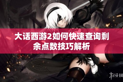 大话西游2如何快速查询剩余点数技巧解析