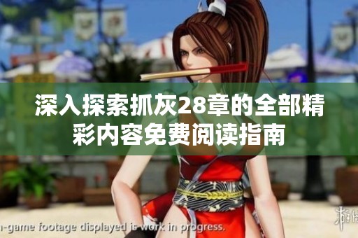 深入探索抓灰28章的全部精彩内容免费阅读指南