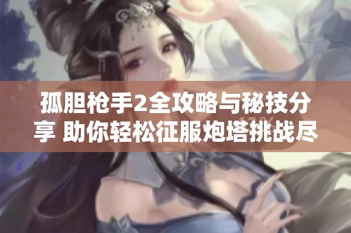 孤胆枪手2全攻略与秘技分享 助你轻松征服炮塔挑战尽在掌握之中