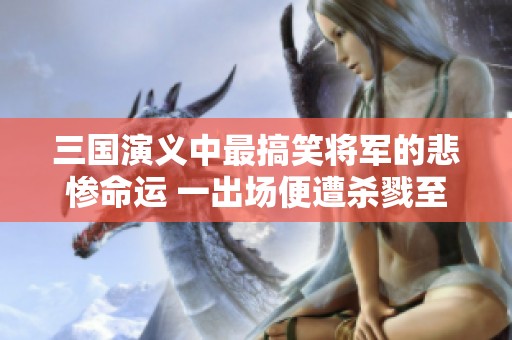 三国演义中最搞笑将军的悲惨命运 一出场便遭杀戮至今依然被调侃