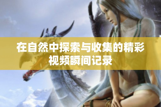 在自然中探索与收集的精彩视频瞬间记录