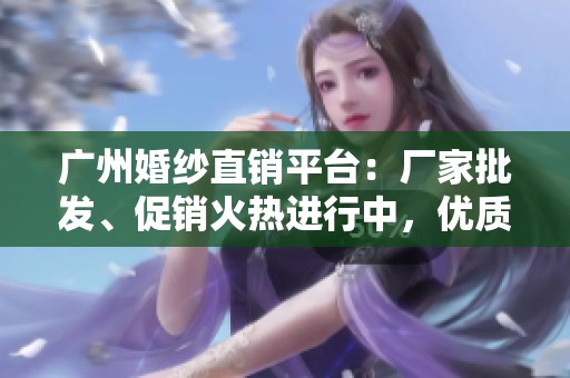 广州婚纱直销平台：厂家批发、促销火热进行中，优质产地货源任你选择