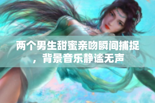 两个男生甜蜜亲吻瞬间捕捉，背景音乐静谧无声
