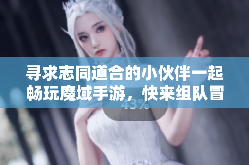 寻求志同道合的小伙伴一起畅玩魔域手游，快来组队冒险吧！