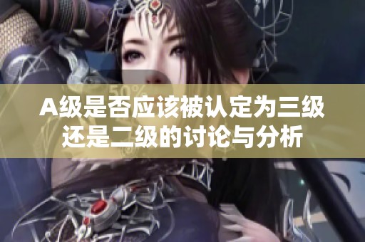 A级是否应该被认定为三级还是二级的讨论与分析