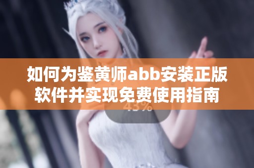 如何为鉴黄师abb安装正版软件并实现免费使用指南