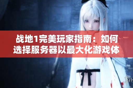 战地1完美玩家指南：如何选择服务器以最大化游戏体验和乐趣