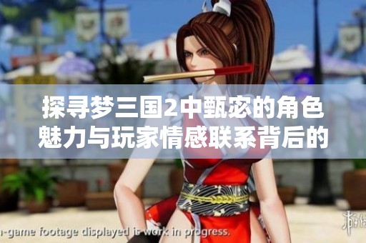 探寻梦三国2中甄宓的角色魅力与玩家情感联系背后的动人故事