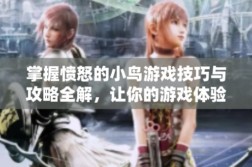 掌握愤怒的小鸟游戏技巧与攻略全解，让你的游戏体验更加畅快淋漓