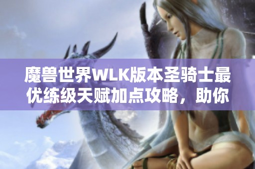 魔兽世界WLK版本圣骑士最优练级天赋加点攻略，助你快速提升战力