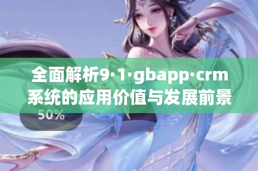 全面解析9·1·gbapp·crm系统的应用价值与发展前景