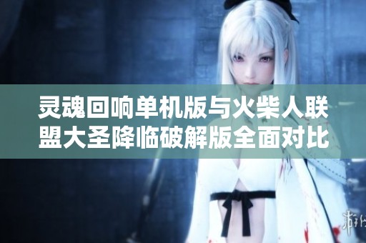 灵魂回响单机版与火柴人联盟大圣降临破解版全面对比解析，你更喜欢哪一款游戏呢