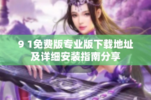 9 1免费版专业版下载地址及详细安装指南分享