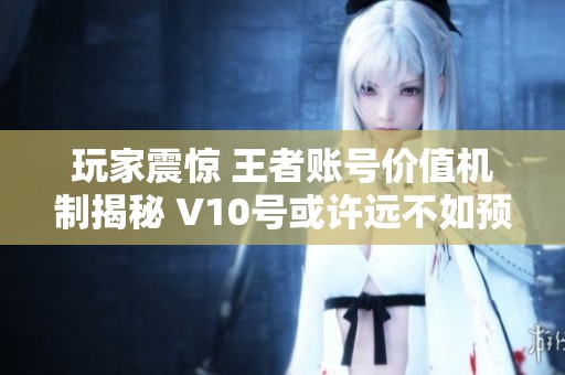 玩家震惊 王者账号价值机制揭秘 V10号或许远不如预期600的真实价值分析