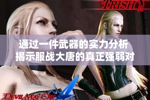 通过一件武器的实力分析 揭示服战大唐的真正强弱对比和挑战
