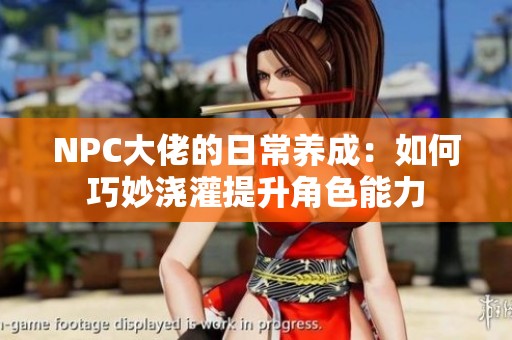 NPC大佬的日常养成：如何巧妙浇灌提升角色能力