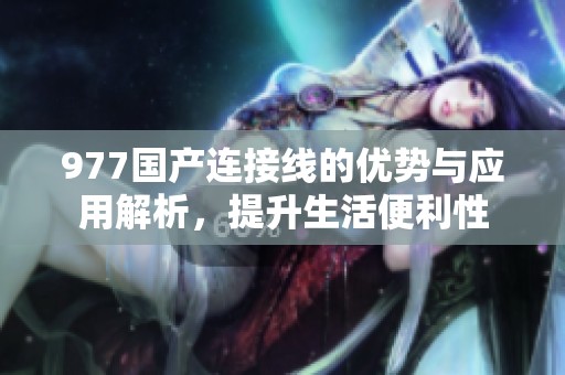 977国产连接线的优势与应用解析，提升生活便利性