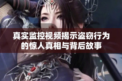真实监控视频揭示盗窃行为的惊人真相与背后故事