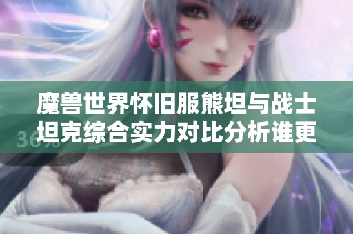 魔兽世界怀旧服熊坦与战士坦克综合实力对比分析谁更具优势