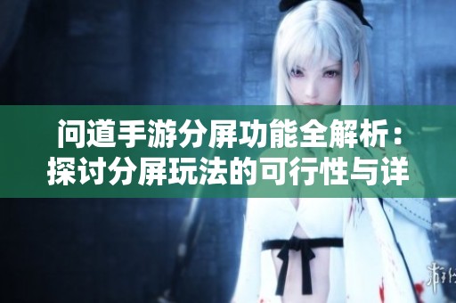 问道手游分屏功能全解析：探讨分屏玩法的可行性与详细操作步骤指南