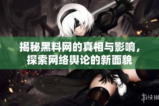 揭秘黑料网的真相与影响，探索网络舆论的新面貌