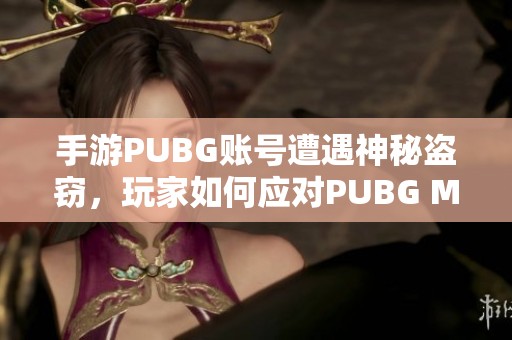 手游PUBG账号遭遇神秘盗窃，玩家如何应对PUBG Mobile账号被盗的困境