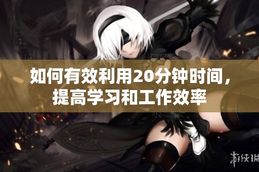 如何有效利用20分钟时间，提高学习和工作效率