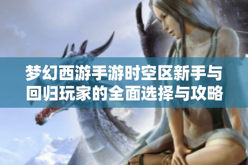 梦幻西游手游时空区新手与回归玩家的全面选择与攻略指南