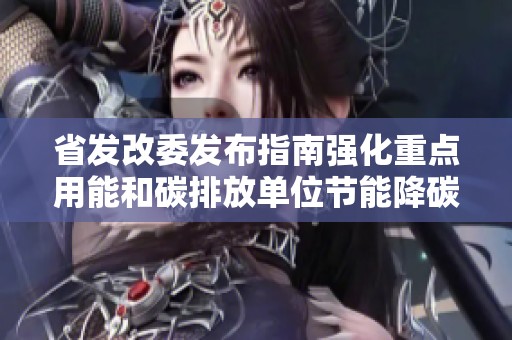省发改委发布指南强化重点用能和碳排放单位节能降碳管理措施