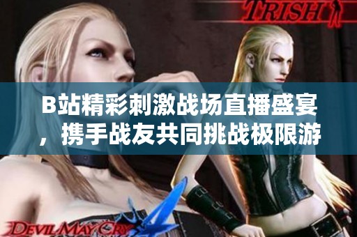 B站精彩刺激战场直播盛宴，携手战友共同挑战极限游戏体验