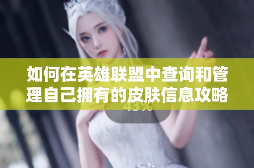 如何在英雄联盟中查询和管理自己拥有的皮肤信息攻略